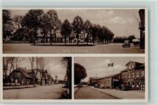 W2382 Kropp b Schleswig HK Fahne AK Stadt mit Hakenkreuz