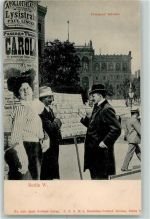 W1000 Berlin Mitte Nr. 650 Berliner Leben Postkartenverköufer Litfaßsäule AK AK - Geschichte KEINE AK