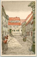 01877 O8500 Bischofswerda 1913 Künstlerkarte Heimatfest sign