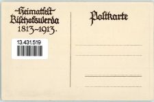 01877 O8500 Bischofswerda 1913 Künstlerkarte Heimatfest sign