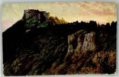W7442 Neuffen Ruine Hohenneuffen Hoffmann, H. 1927 Künstlerkarte