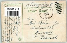 Manila 1913 Foto AK Tracht Bamboo Band Briefmarke bildseitig