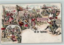 O8000 Dresden Gruss aus - von der Vogelwiese Jahrmarkt 1908