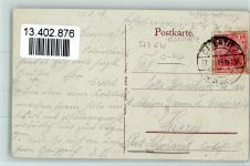 04758 O7261 Cavertitz 1919 - Schloss, Schule, Kirche und Parrhaus AK