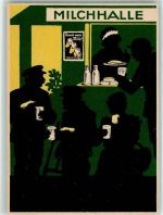 O1100 Pankow Reges Treiben an der Milchhalle Sächsischer Landesmilchausschuß Postwertzeichen-Ausstellung 105 Jahre Stephan Ort lt. Stempel Sonderstempel WK II 1936 Gebrauchsspuren