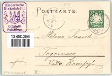 W8804 Dinkelsbühl Kinderzeche Festzug Reiter Uniform sign Meier Privatganzsache 1899 Lithographie / Künstlerkarte