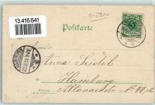 19348 O2910 Perleberg 1899 Lithographie Roland Kaiserl. Postamt Kriegerdenkmal Marktplatz Blick auf die Stepenitz