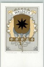 34513 W3544 Waldeck , Hess - Wappen Maiglöckchen Nr. 46