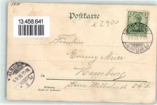 19322 O2900 Wittenberge , Prignitz 1905 Lithographie Efeu Ev. Kirche Kriegerdenkmal Hafen Steintor