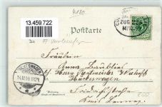 47574 W4180 Goch 1899 Lithographie Vorläufer Pfarrkirche Steintor Marktplatz Vossstraße Bahnpost Zug 228