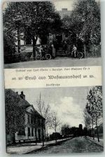 15827 O1633 Mahlow - Waßmannsdorf Dorfstraße Gasthaus Carl Mette Fahrräder