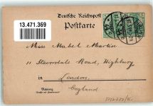 W1000 Berlin Mitte Königl. techn. Hochschule Lithographie Privatganzsache 1901 Gebrauchsspuren