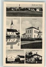 93339 W8422 Thann , Kr Riedenburg, Oberpf - Kirche Schulhaus Expositus Haus Gasthaus