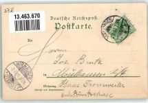 79713 W7880 Bad Säckingen 1903 Künstlerkarte Gasthaus zum Schützen sign. H. Wahsmath
