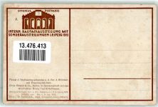 04103 O7000 Leipzig Künstlerkarte Internat. Baufachausstellung mit Sonder-Ausstellungen 1913 Stahlwerks-Verband und Deutsche Brücken und Eisenbaufabriken sign Paul Schneider Off. Postkarte Nr 3