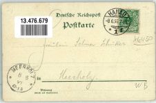 63450 W6450 Hanau Lithographie 300 jährige Jubelfeier der Gründung der Stadt1897 Off. Festpostkarte I Graf Phil. Ludwig-Denkmal Wallonisch-Niederländ. Kirche Festhalle Festzug Wappen