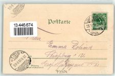 77704 W7602 Oberkirch , Baden 1899 Lithographie Petersthaler Trachtenpaar