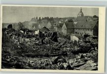 75223 W7532 Öschelbronn , Baden Gebrauchsspuren Brandkatastrophe 10. September 1933 Stempel Hilfswerk für die Brandgeschädigten Trümmer