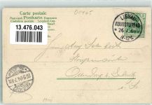 01454 O8107 Liegau-Augustusbad 1904 Lithographie / Mondschein Gasthaus Forellenschänke