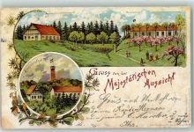 21224 W2107 Rosengarten , Forstamt, Kr Harburg 1898 Lithographie Aussichtsturm Eichenzweig Ort handschriftlich