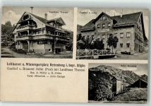 87549 W8977 Rettenberg , Oberallgäu - Landhaus Therese Gasthaus z. Adler Adler Brauerei