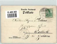 50259 W5024 Brauweiler , Rheinl 1902 Lithographie Nun leb wohl du stille Gasse Polizist Pickelhaube Litho