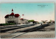 39439 O3256 Güsten , Anh 1916 - Bahnhof Westseite