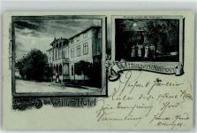 29378 W3120 Wittingen , Niedersachs - Gruss von Willies Hotel Musikpavillon Hotelpark Bahnpost