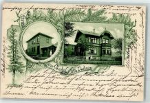 98559 O6055 Oberhof , Thüringen 1901 Gebrauchsspuren Villa Daheim