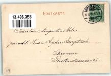 98559 O6055 Oberhof , Thüringen 1901 Gebrauchsspuren Villa Daheim