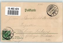 10115 W1000 Schöneberg 1899 Künstlerkarte Deutsche Krieger Fechtanstalt Glückburg i. Römhild Canth Renthe Fink Haus i. Osnabrück Blätter