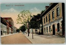 08412 O9620 Werdau , Sachs Gebrauchsspuren Bahnhofstraße Konditorei-Cafe Lamprecht
