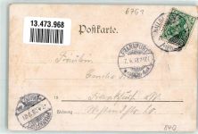 65375 W6227 Hallgarten , Rheingau 1903 Lithographie Gruss von der Hallgarten Zange Aussichtsturm Kirche Reben