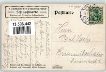08523 O9900 Plauen , Vogtl 1913 - 10. Voigtländisches Sängerbundesfest 1913 Festhalle