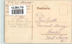 W8000 München Ort handschriftlich Studentenwappen 1913 Lithographie