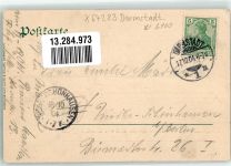 W6100 Darmstadt Künstlerkolonie Kunstgeschichte Darmstadt 1904 Gebrauchsspuren