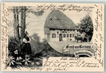 79872 W7821 Bernau im Schwarzwald, Baden 1903 - Gasthaus Zum Schwan Tracht