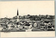 83530 W8095 Waldhausen , Oberbay - Pfarrkirche St. Martin Zeichnung