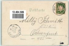63897 W8760 Miltenberg 1897 Lithographie Gasthaus zur Rose Villa Thurmeck Mildenburg