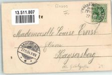 68970 Guemar Gemar 1904 - Gasthaus Zum Adler Charles Brickert Tor Entenfang Bahnpost Strassburg Els. - Basel Zug 206