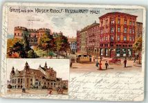 50667 W5000 Köln Habsburgerring Gebrauchsspuren Kaiser-Rudolf-Restaurant Neues Stadttheater Hshnen-Tor Litho