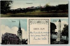 55270 W6501 Ober-Olm - Kirche Kriegerdenkmal