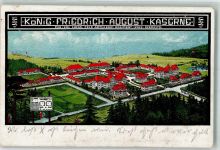 09111 O9000 Chemnitz , Sachs 1916 Lithographie König Friedrich August-Kaserne