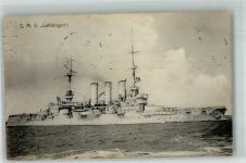 W2300 Kiel , Ostsee S.M.S. Lothringen Ort lt. Stempel Marine WK I 1914