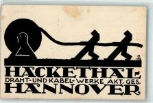 W3000 Hannover Werbung Hackethal Draht- und Kabel- Werke Plakative Kunst