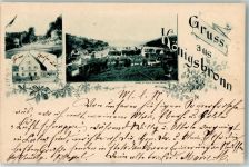 89551 W7923 Königsbronn , Württ 1899 - Gasthaus Dorfansicht