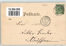 89551 W7923 Königsbronn , Württ 1899 - Gasthaus Dorfansicht