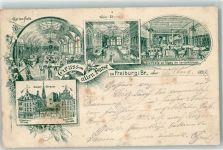 W7800 Freiburg im Breisgau Gasthaus Alten Burse Kaiserstraße Weinstube Bierhalle Vorläufer 1897