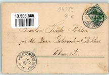 04889 O7291 Taura b Torgau 1906 Gebrauchsspuren Wettinturm Gasthaus Taurastein Post Gasthaus Lehngericht Lithographie
