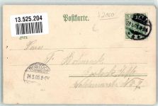 21680 W2160 Stade , Niederelbe 1905 Prägedruck Eichenblatt Insel und Neubourgstraße